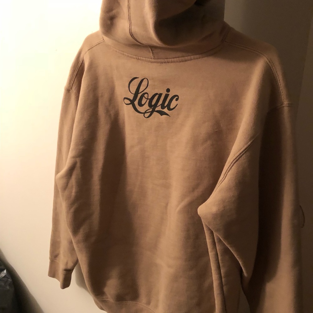 *SOLD* logic tan “everybody” hoodie - Picture 5 of 5